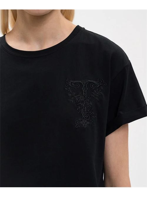T-shirt con ricamo monogramma TWINSET | TT2380/00006